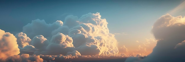 Photo breathtaking views of the blue sky and wispy clouds in incredible detail