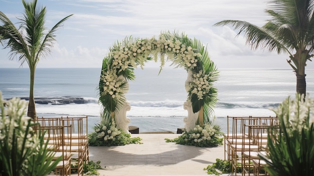 breathtaking wedding scene set in Bali