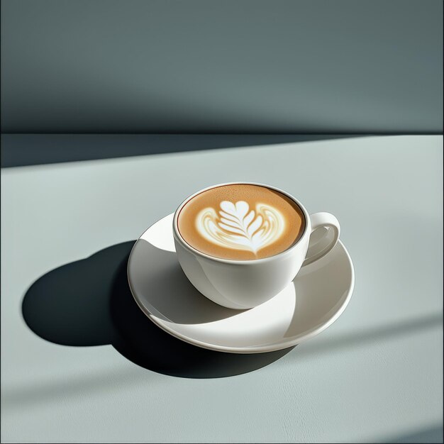 Photo brewed simplicity a minimalist coffee portrait