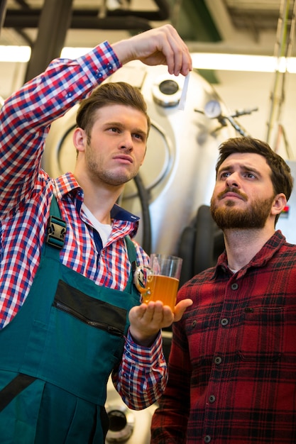 Brewers testing beer