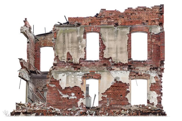 Photo brick destroyed building architecture ruins