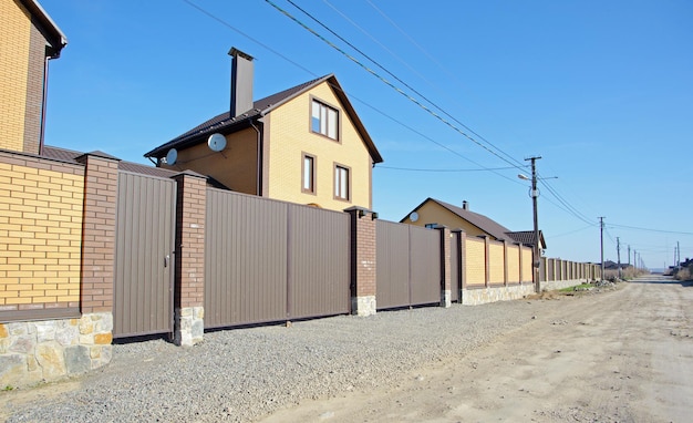 Brick fence