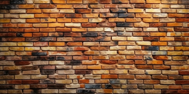 Brick wall background Brick wall texture Created Generative Ai