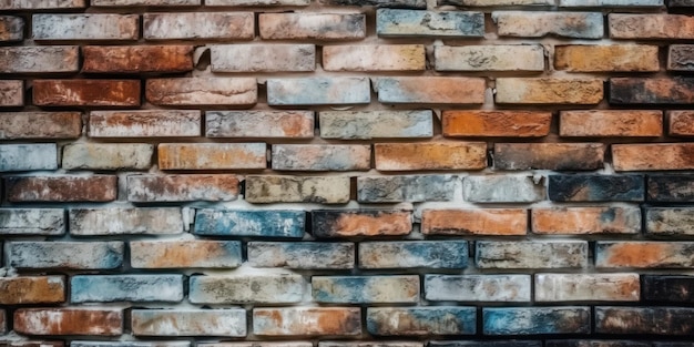 Brick wall background Brick wall texture Created Generative Ai