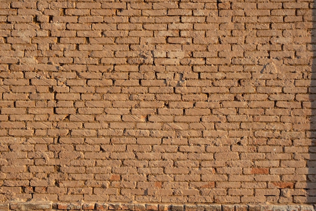 Brick wall a brick wall with a beautiful texture in a small town in Brazil natural light selective focus