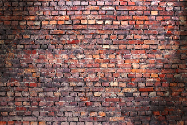 Brick wall street background for design, texture of old brickwork