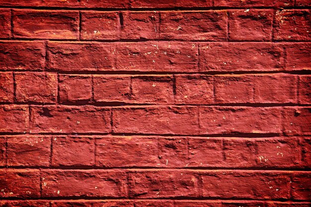 Photo brick wall texture marsala color