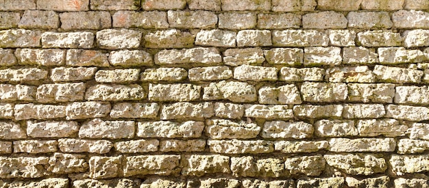 Brick wall vintage. Close up.  Banner