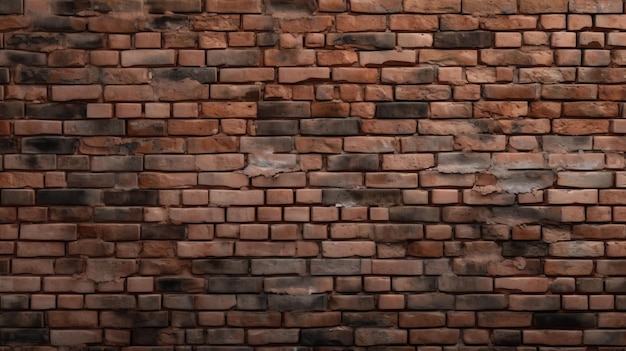 A brick wall with a brick wall and a man standing in front of it.