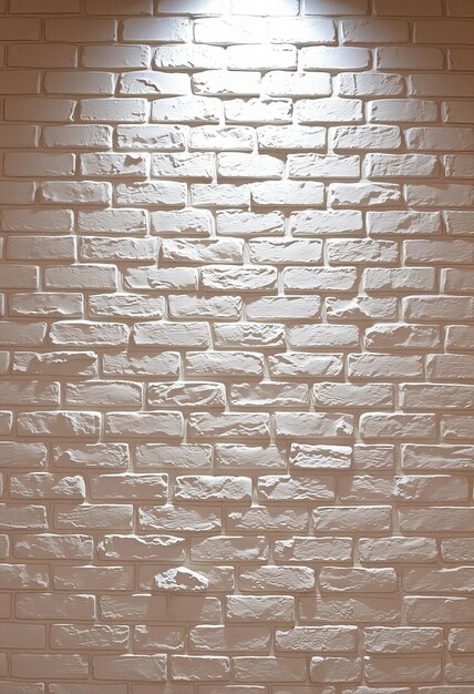 Photo a brick wall with a light shining through it