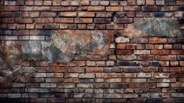 A brick wall with a sign that says " brick " on it.