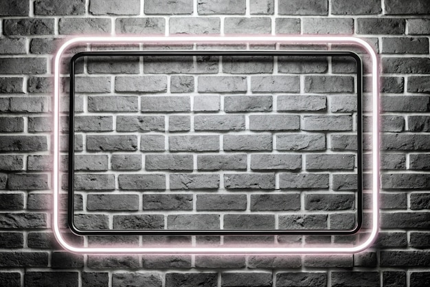 Photo a brick wall with a sign that says  rectangle