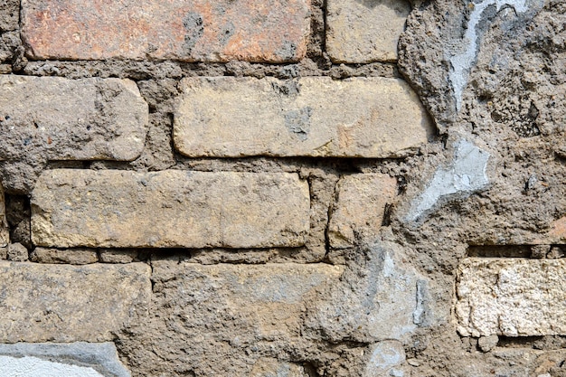 Bricks in the old building wall