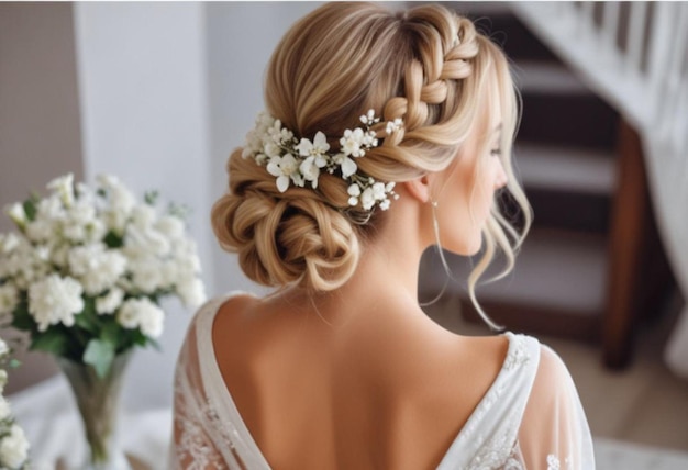 Photo bridal hairstyles for a wedding