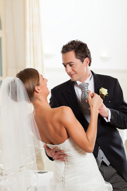 Bride and groom dancing the first dance