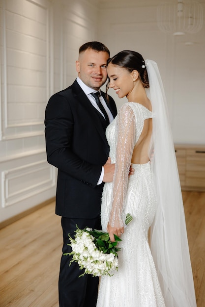 bride and groom portrait