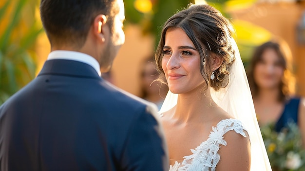 bride and groom at a wedding