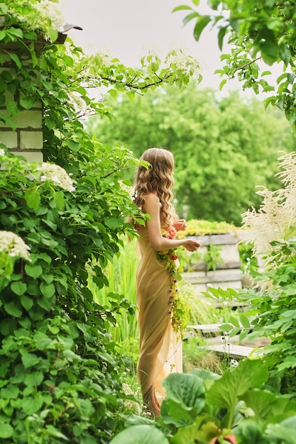 A bride in a silk wedding dress wedding bouquet