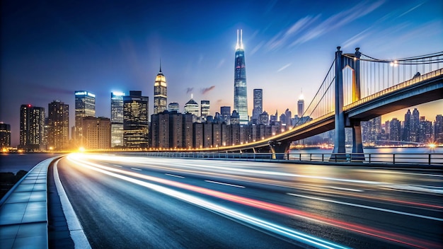 bridge and city background