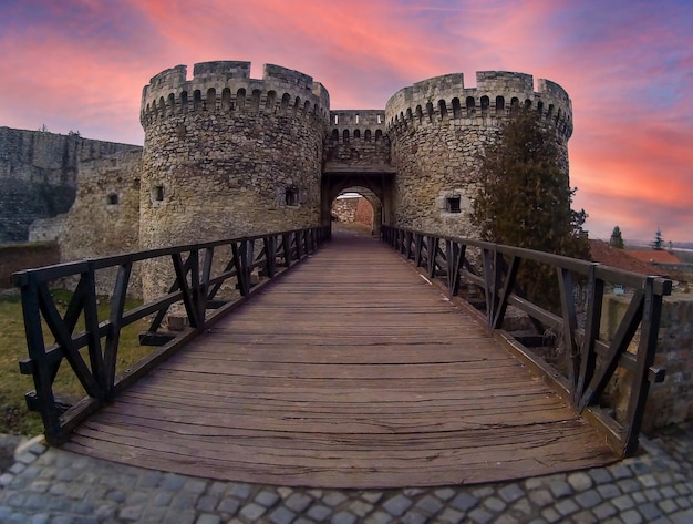 The bridge, gate and way for starting the journey