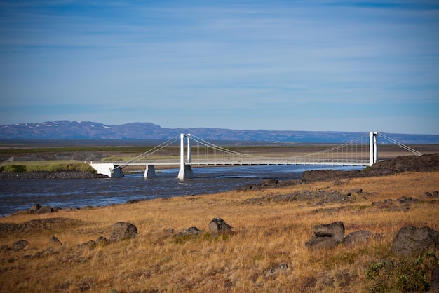 The bridge over Icelandic river Jokulsa a Fjollum