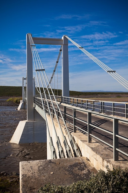 The bridge over Icelandic river Jokulsa a Fjollum