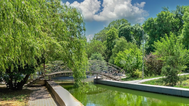 Bridge in the Liberty park of Odessa Ukraine