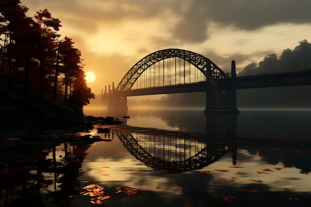 bridge in the night