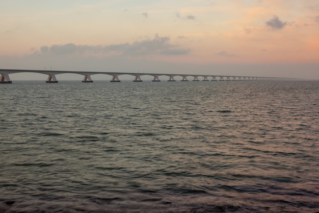 Bridge over the sea