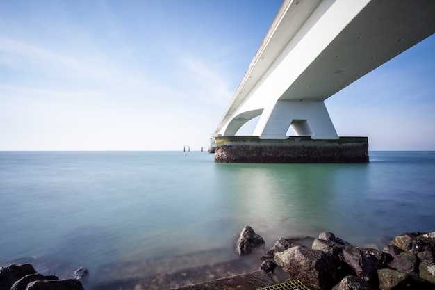 Bridge over the sea