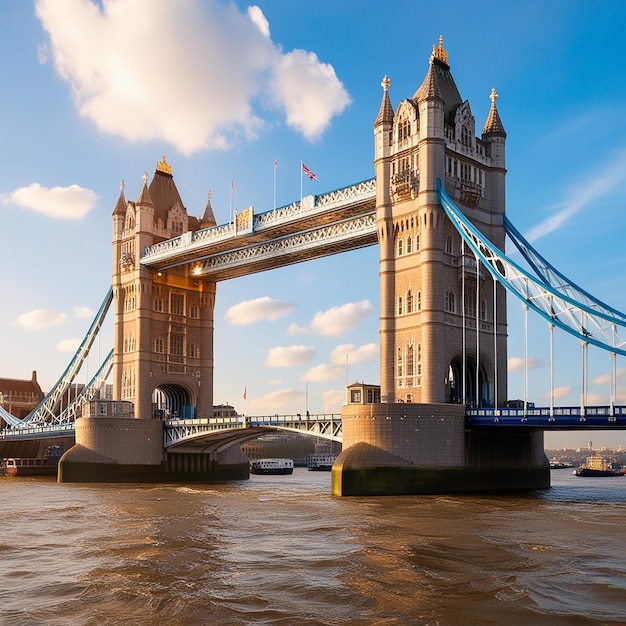 a bridge that has a bridge that says  london  on it