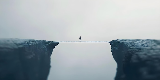 Photo bridging the inequality gap in a changing world stock photo of a bridge concept globalization effects economic disparities social justice diversity connectivity