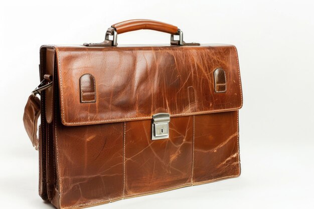 Briefcase brown leather