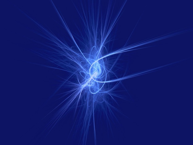 Bright abstract blue plasma high frequency field in space Cosmic energy from stars and galaxies