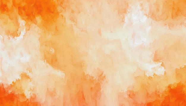 Bright abstract watercolor background Orange and white watercolor wallpaper