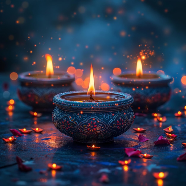 Bright and Beautiful Oil Lamps for the Festival diwali