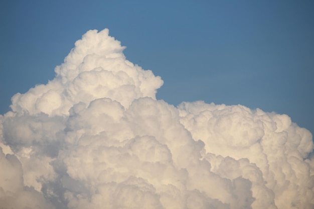 Bright blue sky with white clouds for background or wallpapers