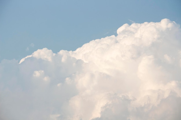 Bright blue sky with white clouds for background or wallpapers