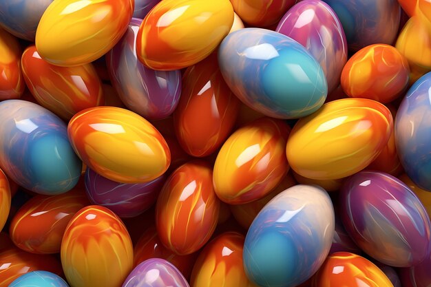 Bright color vibrant eggs background pattern eggs holiday easter classic traditional symbol graphic