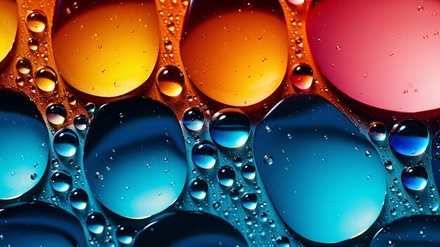 Bright Colored Drops Around the Frame Playful Radiance