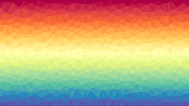 Bright and colorful iridescent gradient polygon background