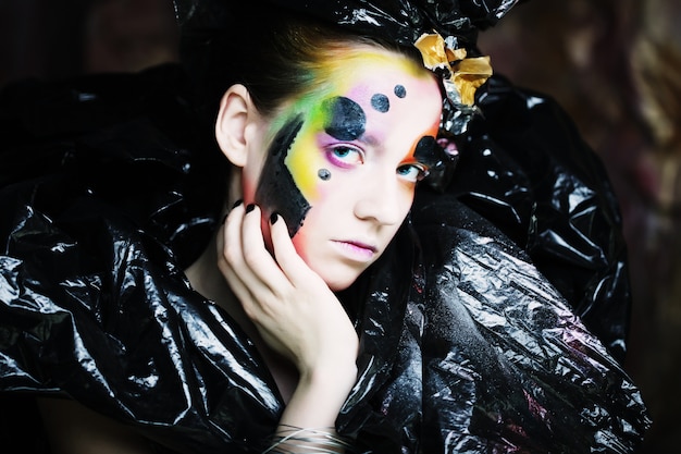 Bright creative Make-up.