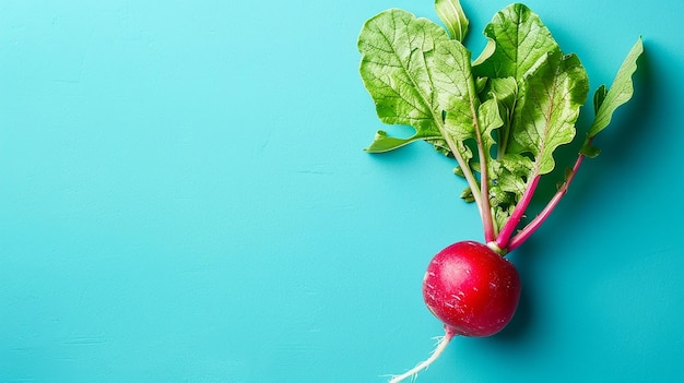 Photo bright crunchy radish isolated