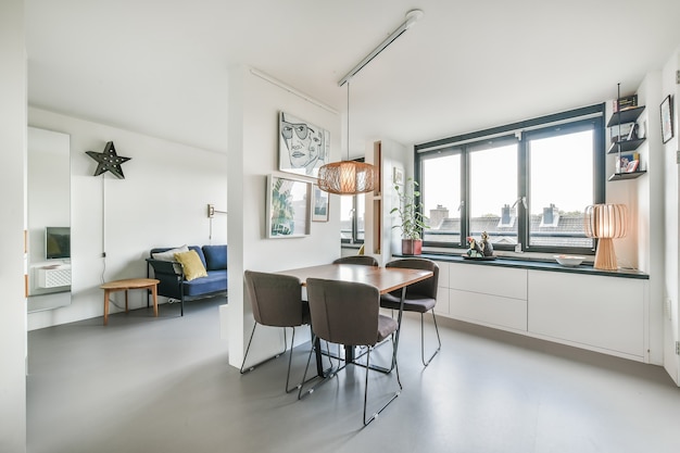 Bright dining room