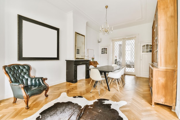 Bright dining room