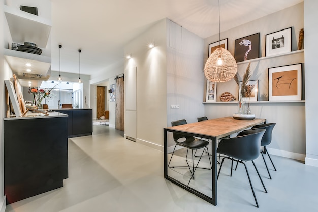 Bright dining room