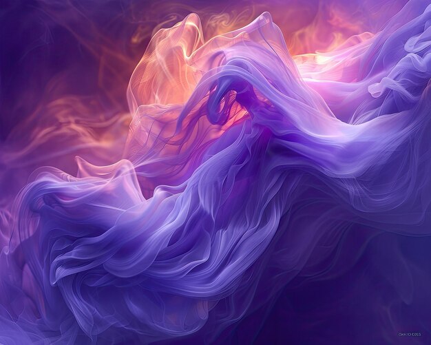 Bright fluid motion in violet hues backgrounds