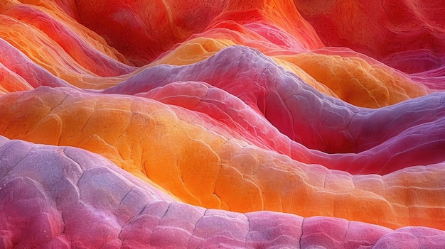 bright futuristic colors of the destroyed sandstone rock in the canyon USA Arizona