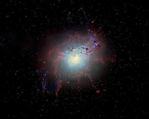 Bright galaxy, Supernova Core pulsar neutron star. Elements of this image furnished by NASA. Retouched image.