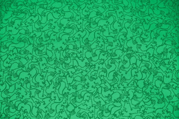 Bright green background with abstract pattern